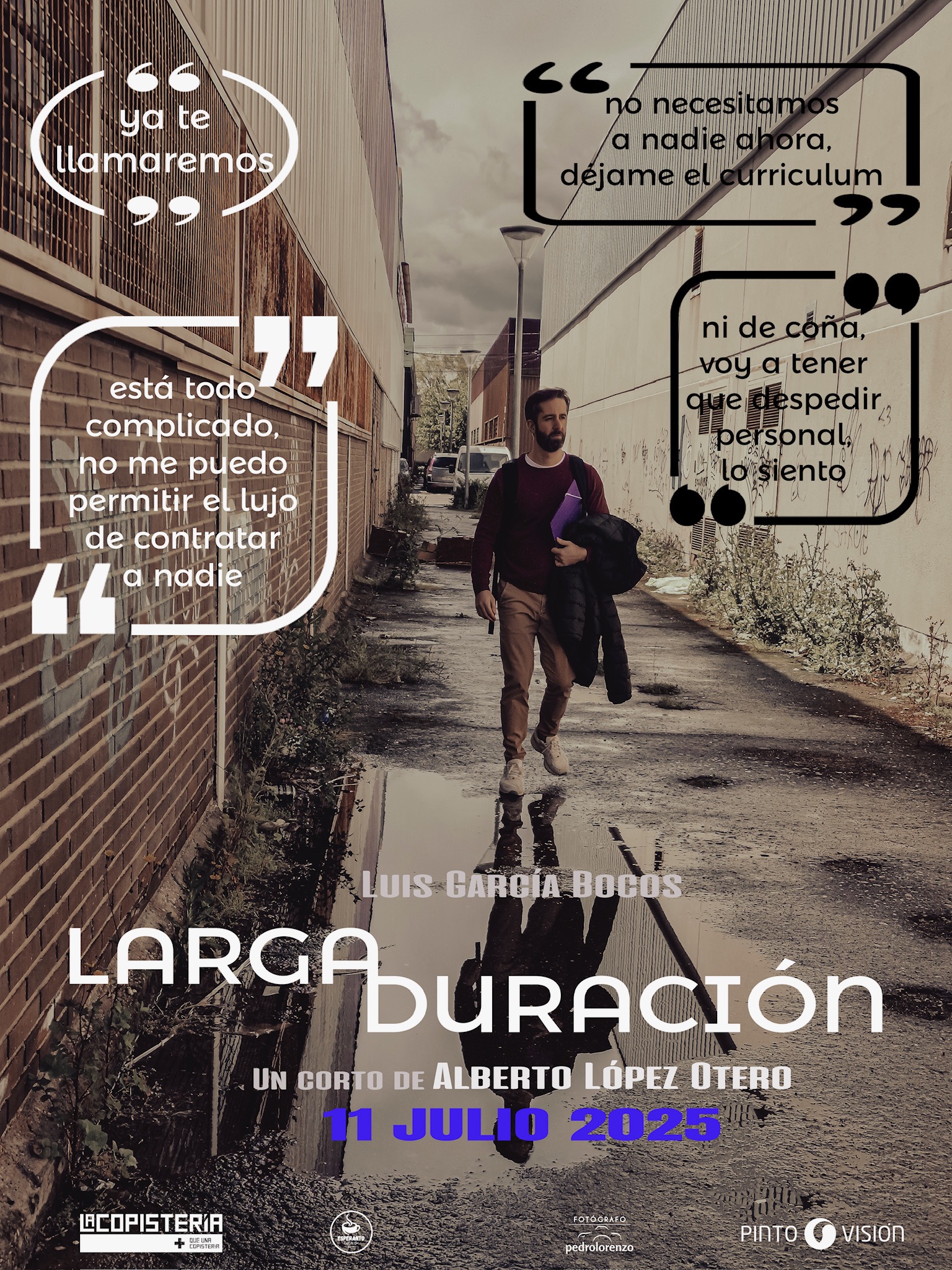 Cartel del cortometraje Larga Duración